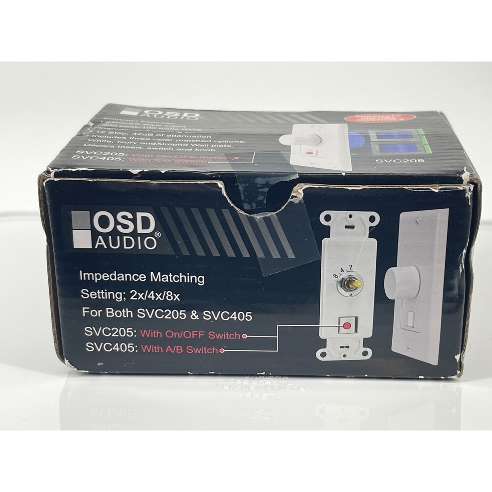 OSD Audio SVC205 Impedance Matching Volume Control With On/Off Switch 100W RMS - Picture 2 of 6